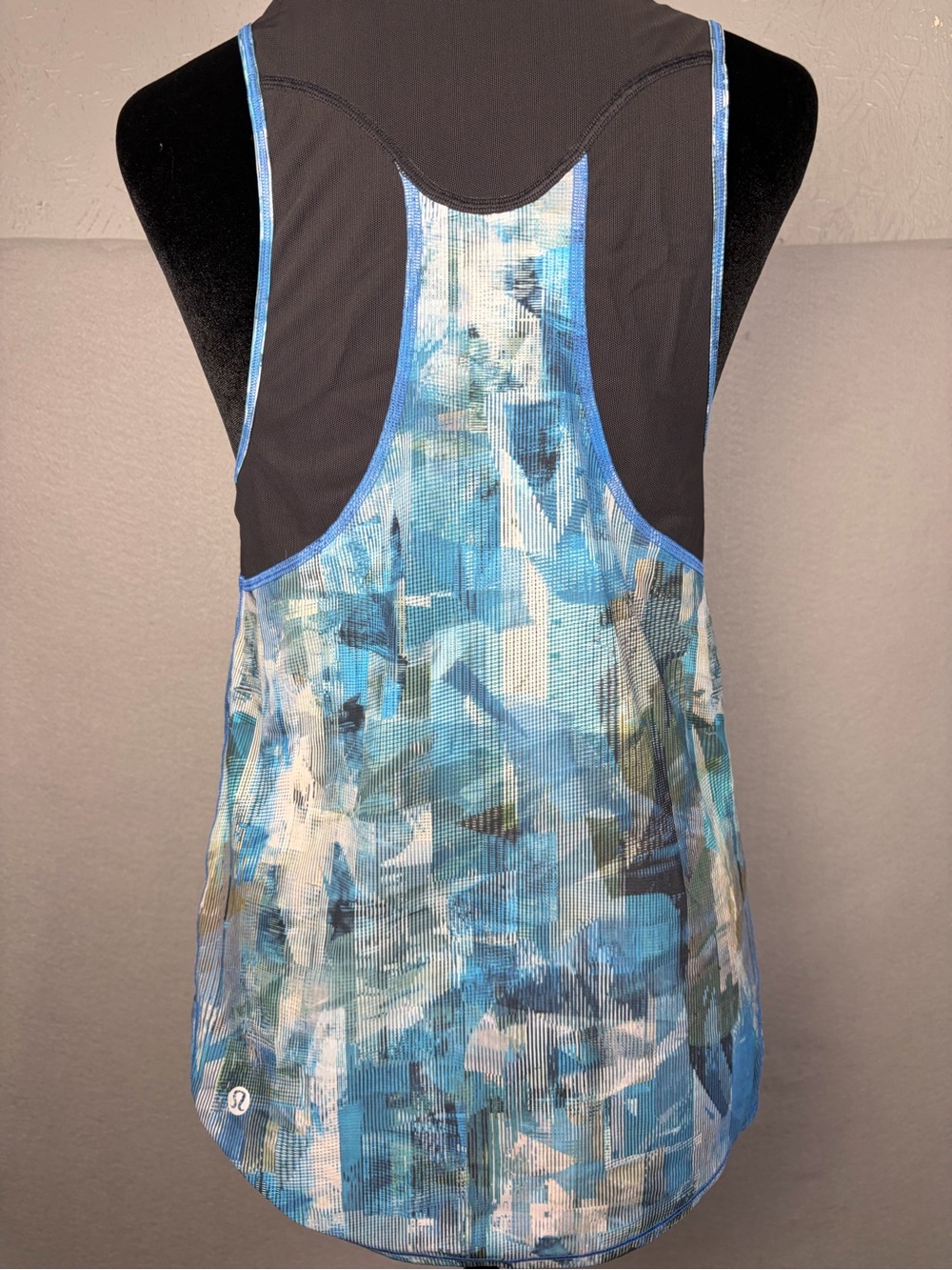 lululemon athletica Blue & White Abstract Racerback Tank - Picture 2 of 5
